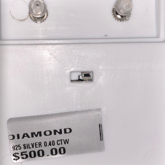 .40ct REAL diamond heart pendant earring set SALE! - Picture 2 of 5